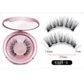 Preço da fábrica 25mm 30mm 3d Silk Mink Lashes Caixa personalizada Rótulo privada False Magnetic Sylehes